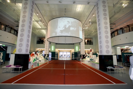 Bergo Tennis System im Berliner KaDeWe für Lacoste-Event